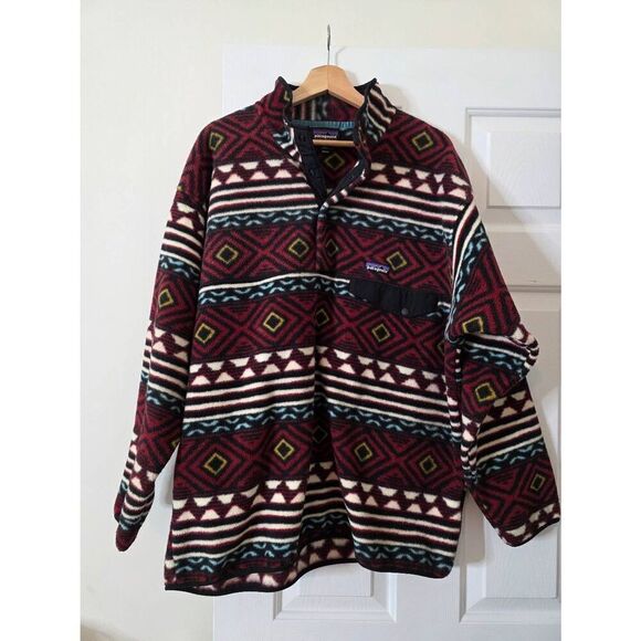 Patagonia Other - Patagonia Synchilla Snap T Fleece Pullover Mens Sz XL Saltillo Cinder Red